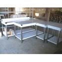 TABLE INOX L 700 x P 600 x H 850 mm﻿