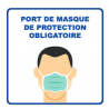 Panneau d'informations - Visuel masque Panneau Simple (Petit format)