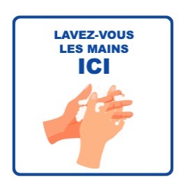 Panneau d'informations - Visuel Lavage des mains - Panneau Perforé (petit format)