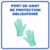 Panneau d'informations - Visuel Gants Panneau Perforé (grand format)